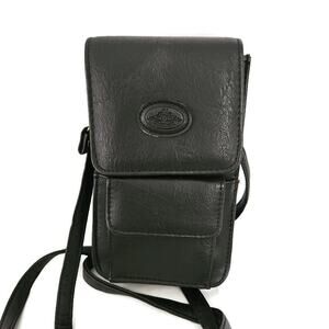 Kolta Women's Black Multi Compartment Mini Crossbody Bag